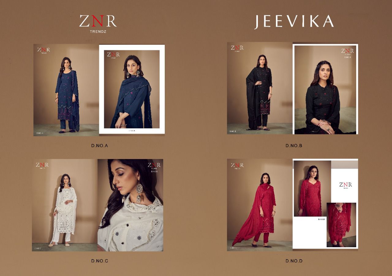 Jeevika New Stylish Designer Fancy Festive Wear Heavy Suit Collection